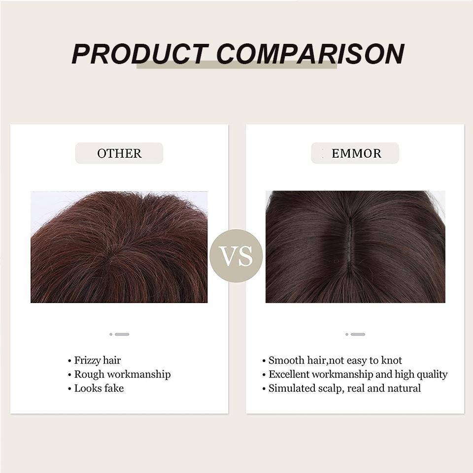 LISI HAIR Женский натуральный прямой коричневый парик с челкой из синтетического волокна, натуральный волнистый многослойный парик, повседневная одежда для косплея