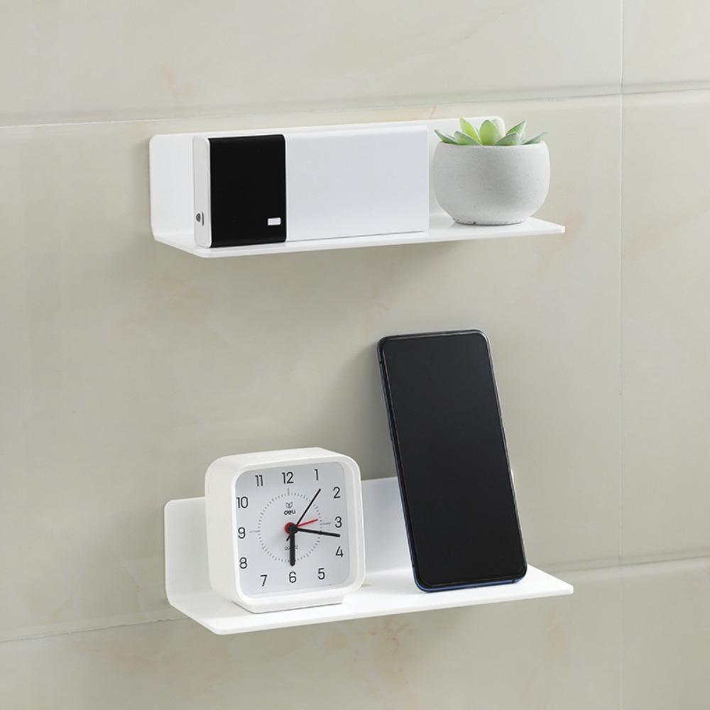 Настенные плавающие полки Акриловая клейкая полка Полка-выступ для дисплея Детская книжная полка Ванная комната