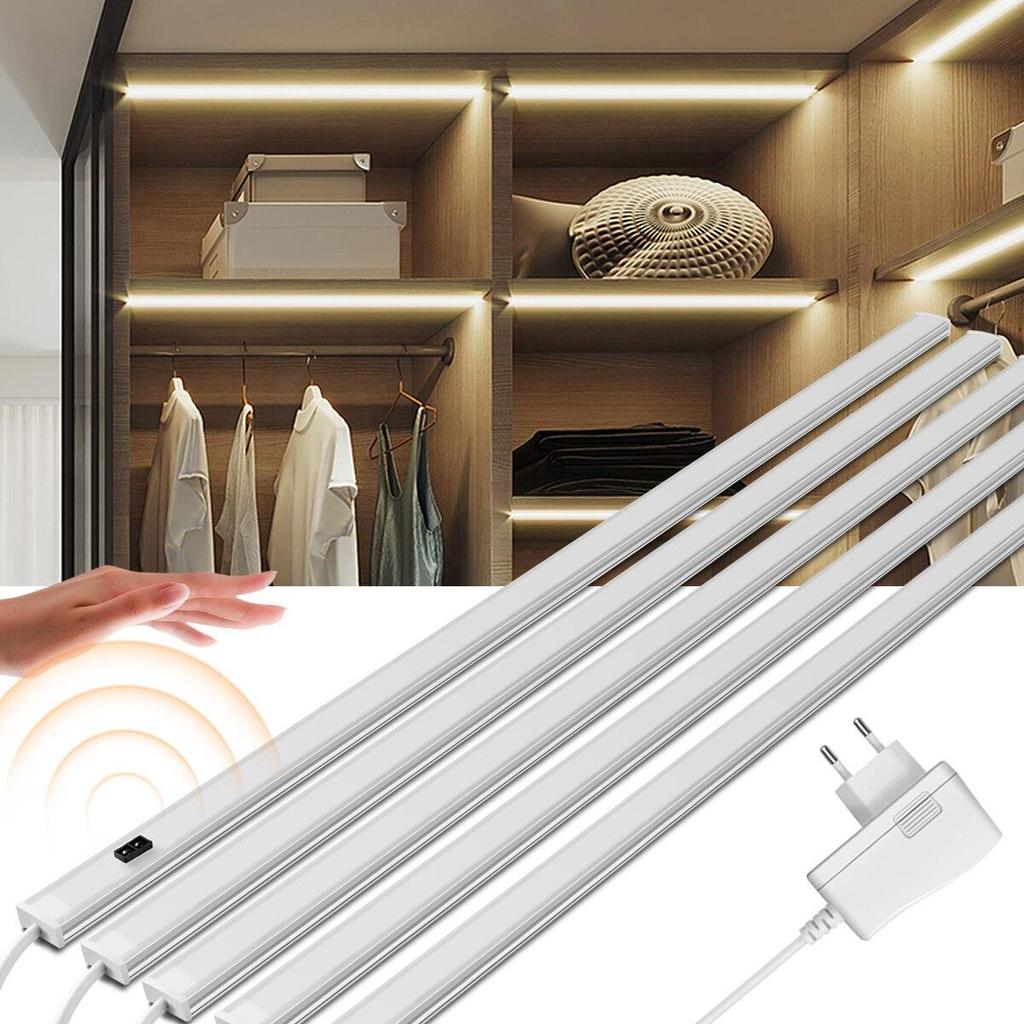 5 шт. умный светодиодный кухонный светильник с последовательным подключением, светодиодные барные светильники, ручная ночная лампа, шкаф, шкаф, спальные комнаты, датчик движения, освещение с вилкой европейского стандарта