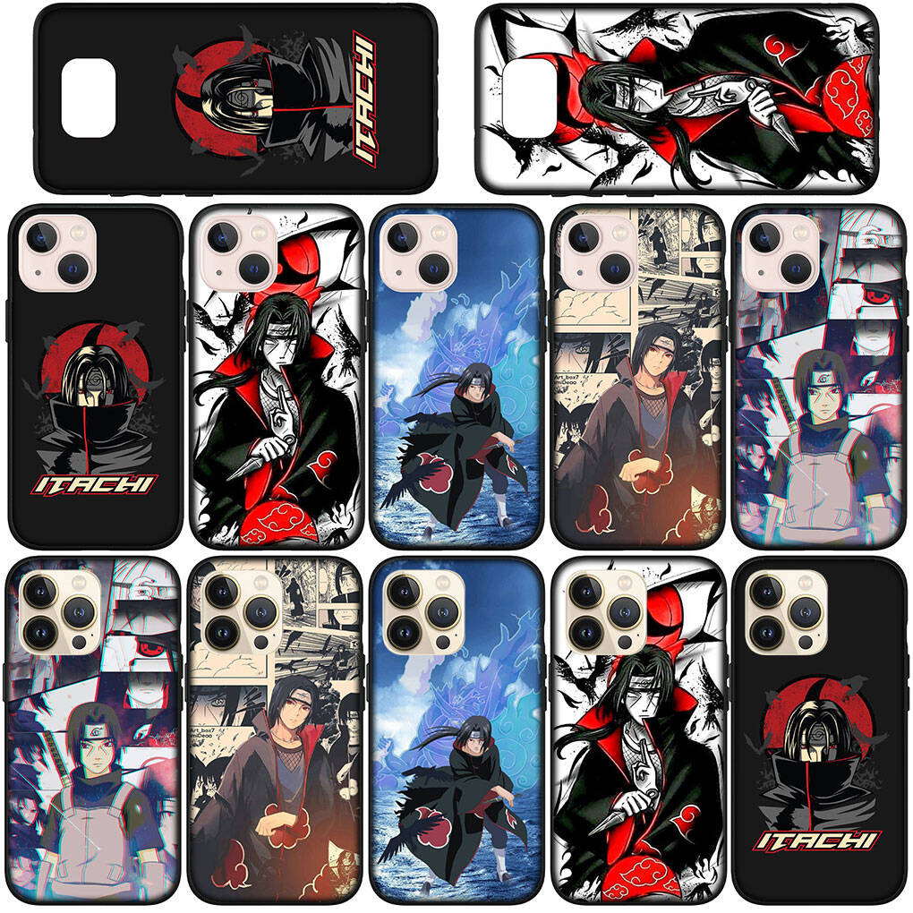 Phone Case for iPhone 17 15 16 Plus Redmi Note 14 12 11 13 Pro Max Huawei P30 P20 Lite Y9 OPPO A60 A40 A80 Wallpaper Itachi Uchiha Sasuke Naruto Cover