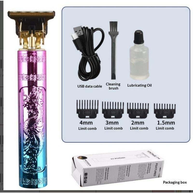New multifunctional hair clipper electric clipper hair clipper hair clipper oil clipper shaving razor bald hair clipper rechargeable