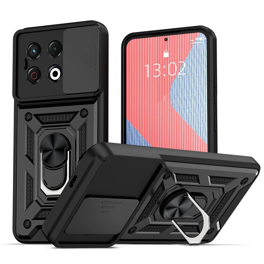 KEYSION Противоударный защитный чехол для TECNO Spark 30 Pro Slide Camera Защитное кольцо для объектива Подставка для телефона Задняя крышка для Camon 30S Pro