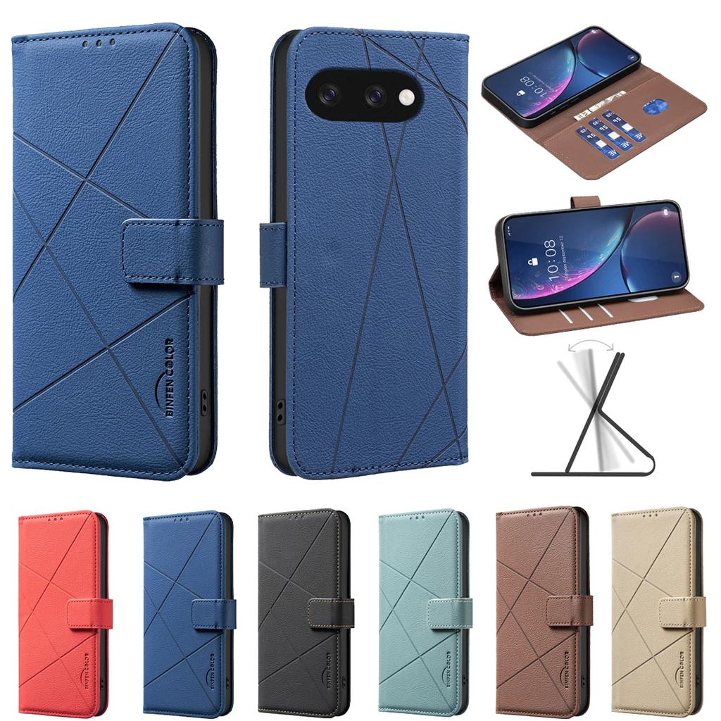 Прочный кожаный чехол-книжка с сильным магнитом для Google Pixel 9A Pixel 9 Pixel 9 Pro Pixel 9 Pro XL Pixel 8A Pixel 8 Pixle 8 Pro