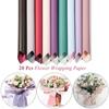Double-Sided Flower Wrapping Paper Two-Toned Waterproof Korean Bouquet Wrap Paper Wholesale Set 20 Sheets 58*58cm