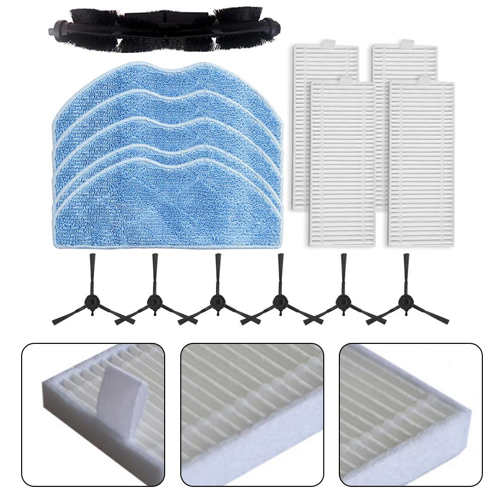 Комплект фильтров для основной щетки Комплект салфеток для швабры Комплект боковых щеток Пылеулавливающие фильтры