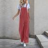 Summer Women's Casual Long Solid Color Overalls