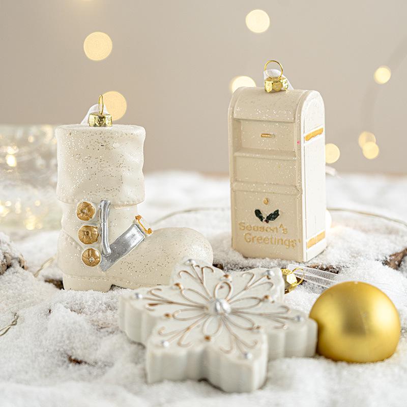 Креативная Рождественская елка и настольные украшения: Подвески для ботинок и реквизит для оформления сцены