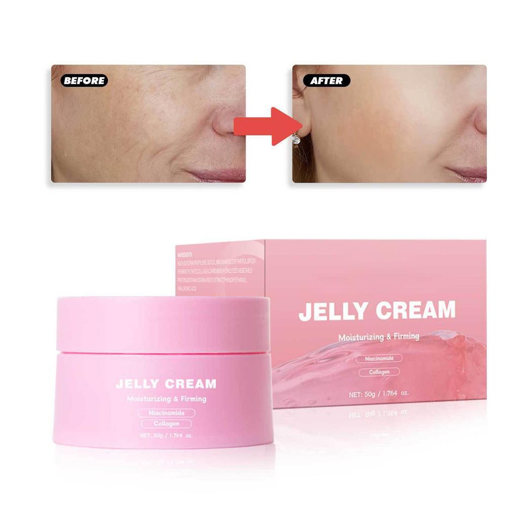 Крем-желе с коллагеном, нежное очищение лица, увлажнение, осветление и укрепление кожи, 50 г