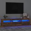 VidaXL TV Stand with LED Lights Entertainment Center Storage Media Console Living Room Furniture Home 3152759