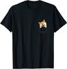 Cute Shiba Inu In Your Pocket Akita Dog Lover Owner Unisex T-shirt