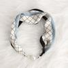 Retro Multifunctional Lazy Magnetic Silk Scarf With Diamond Studded Magnetic Buckle Small Scarf Headband For Women