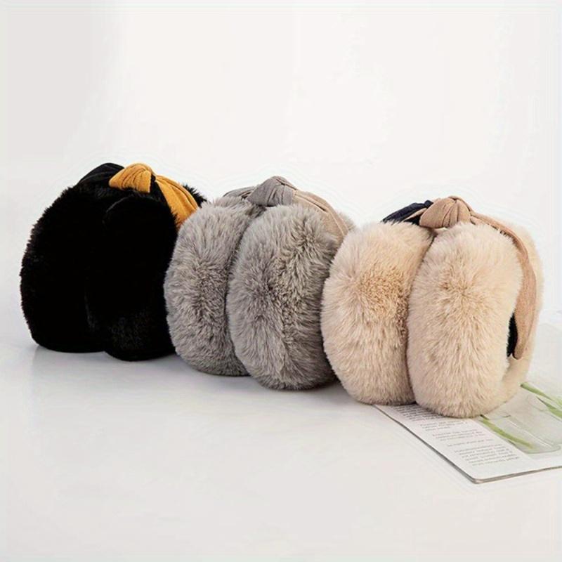 1 шт. наушники, женские наушники, зимние аксессуары, пушистые плюшевые складные наушники для девочек и женщин
