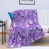 Butterfly Blanket, Super Soft Funny Butterfly Throw Blanket Gift for Birthday Christmas, Warm Cozy Plush Fleece Flannel Blanket