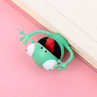 Закладка в виде юмористического и забавного животного 3D геккона
