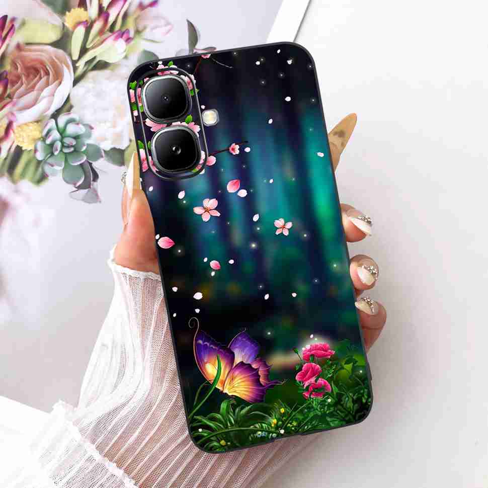 Чехол для Infinix Smart 20 4G X6840 X6840B, Чехол-накладка из ТПУ с рисунком Мультяшный Кот Динозавр, Черный, Для телефона Infinix Smart20 smart 20 4G