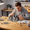 MOC База Руин Тюремный Бункер Крепость Сцена Аксессуары Детские Строительные Блоки Игрушки
