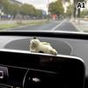 Милые украшения для салона автомобиля, мини-фигурка кошки, украшение для приборной панели автомобиля, зеркало заднего вида, автомобильные аксессуары