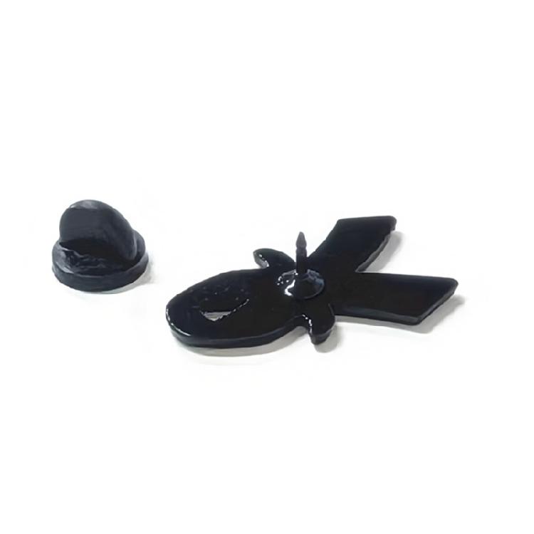 Брошь-значок «Синяя лента» Дружелюбный дизайн для шляп, сумок, официальной одежды