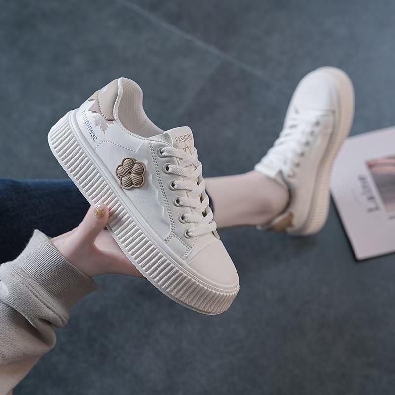 Модные милые симпатичные туфли с круглым носком и плоской подошвой на толстой подошве, кроссовки для отдыха, новый узор, модная обувь для женщин, Zapatos De Mujer