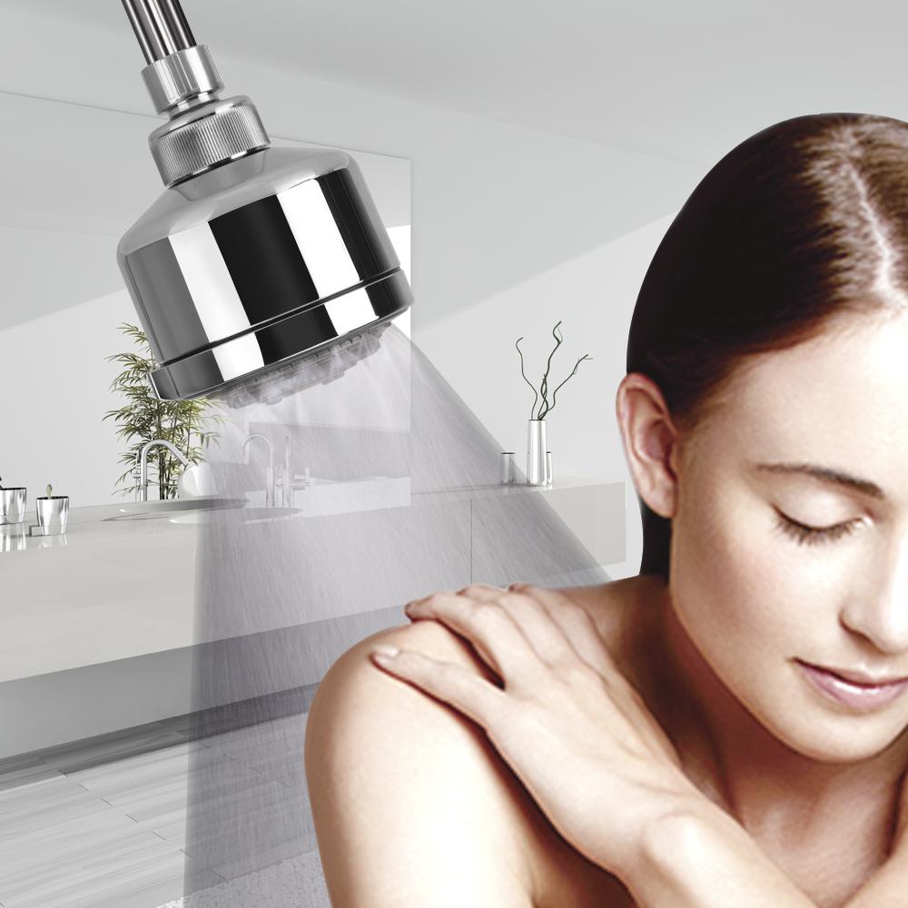 Вращающаяся верхняя лейка Полнофункциональная многофункциональная напорная душевая головка Аксессуары для ванной Водосберегающая Ремонт дома