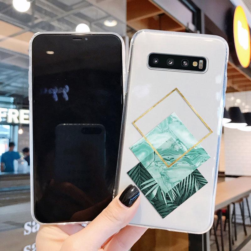 For Samsung Galaxy S10 Plus S10E Phone Case Shockproof Silicone Soft Funda Cute Transparent Bumper Coque For Samsung S10 S10+