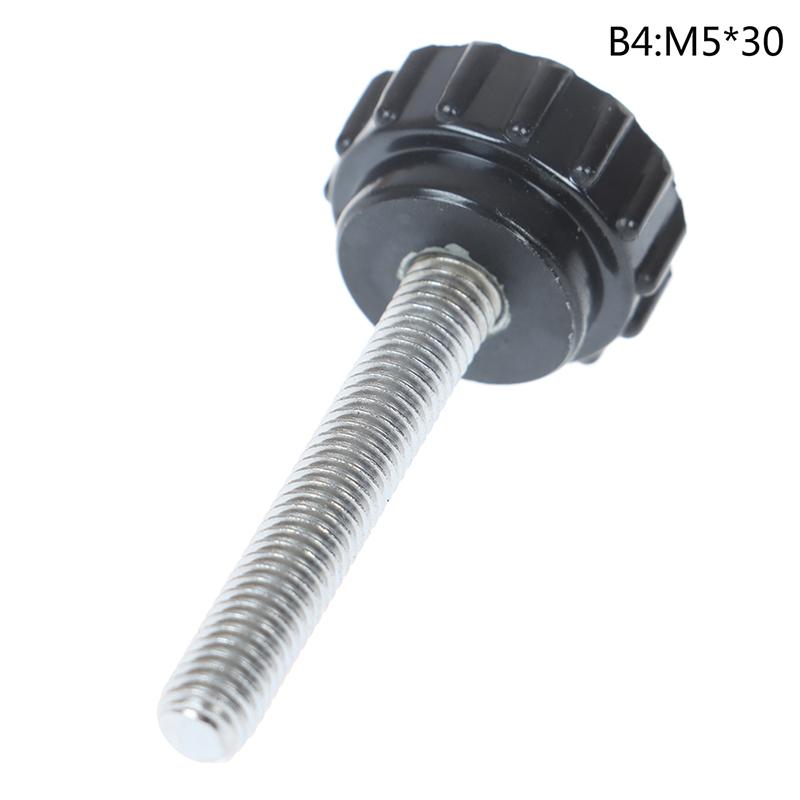 M4 M5 Нейлоновый винт с накатанной головкой и круглой пластиковой головкой, ручка с накатанной головкой, бакелит