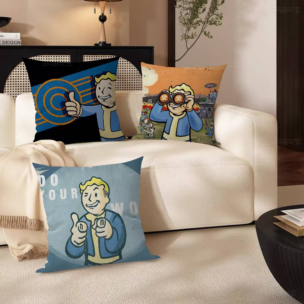 Game Vault Tec F-Fallout Cushion Cover Polyester Sofa Cushions Decorative Throw Pillows Home Decoration Pillowcover