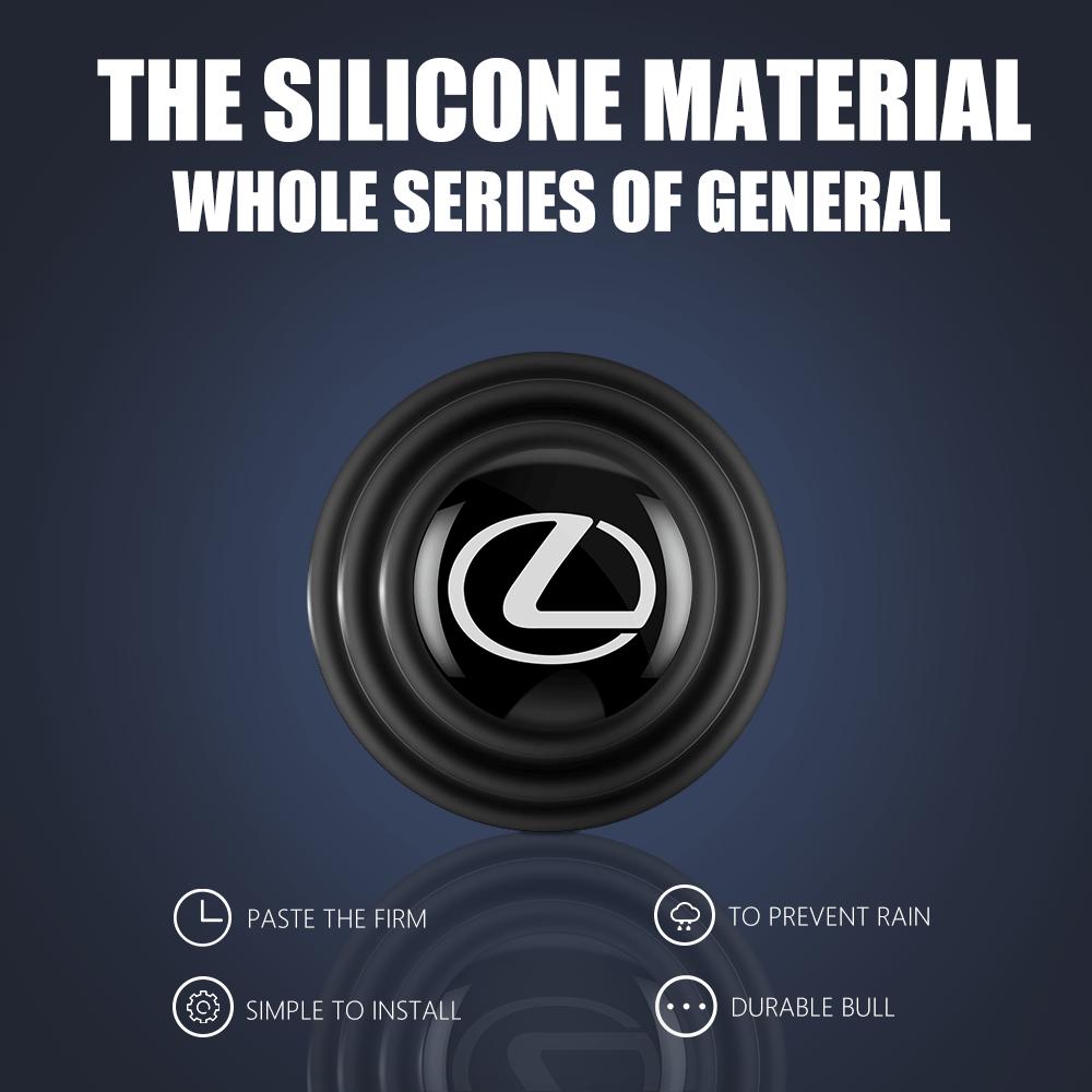 Car Door Anti-shock Silicone Pad Hood Trunk Anti-collision Stickers For Lexus LX GX CT200h EX300h RX450h IS300h IS250 NX RX GS IT8