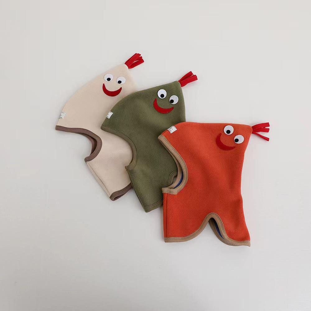 Милая детская шапка-чепчик, шарф, цельный мягкий флис, осень-зима, детские шапки-бини, теплые уши, защита шеи, детская кепка с героями мультфильмов