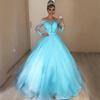 2025 European & American V-Neck Off-Shoulder Slim Lace Wedding Dress with Fluffy Train