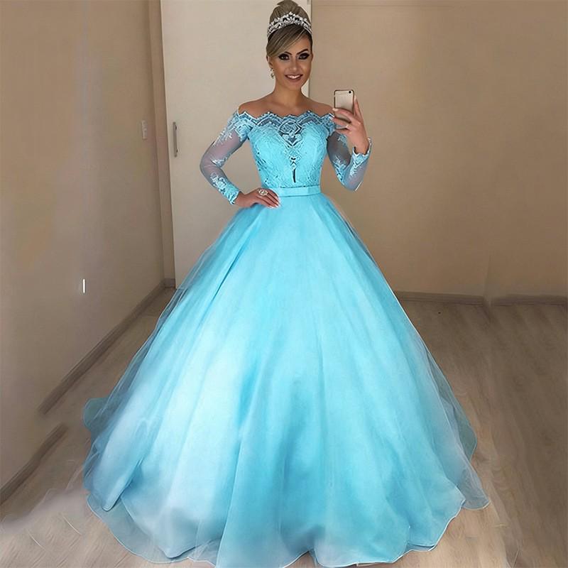 2025 European & American V-Neck Off-Shoulder Slim Lace Wedding Dress with Fluffy Train