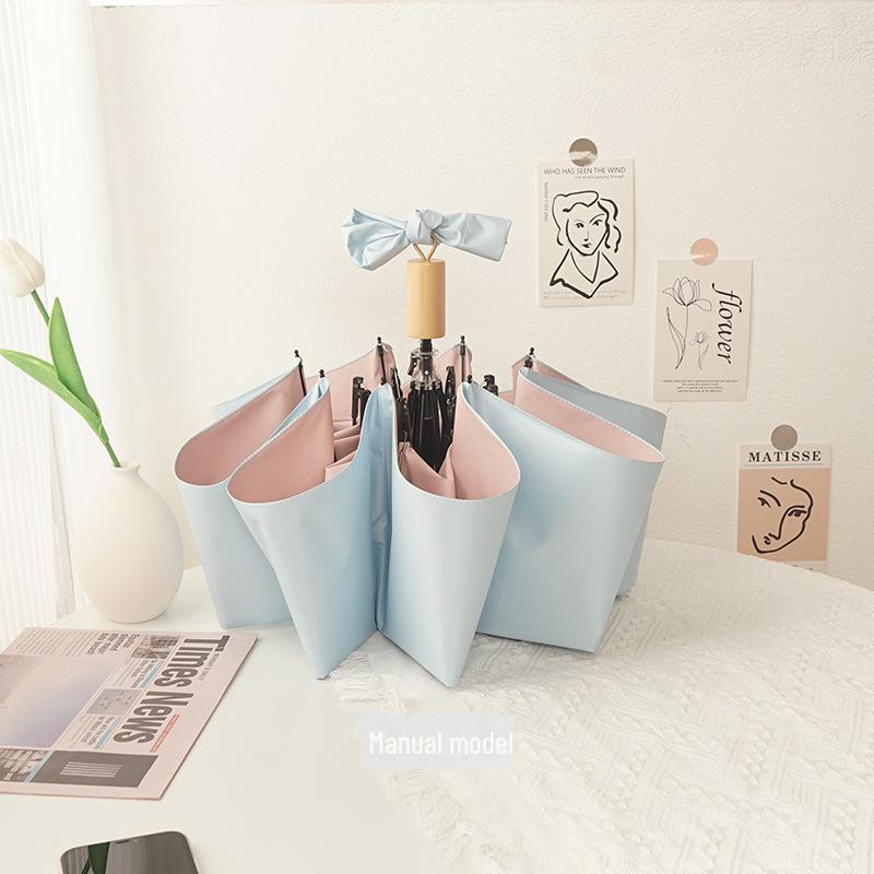 Автоматический складной зонт двойного назначения с защитой от УФ-излучения для солнца и дождя