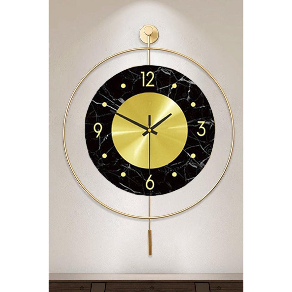 Dore Time 60 см золотые современные декоративные металлические настенные часы