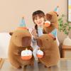 PP Cotton Capybara Plush Doll Happy Birthday Hat Capibara Anime Stuffed Doll  Children Girl