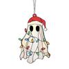 Ghost Suncatcher Party Decoration Halloween Ghost Lampshade Cute Ghost Suncatcher Set for Halloween Decor Stained