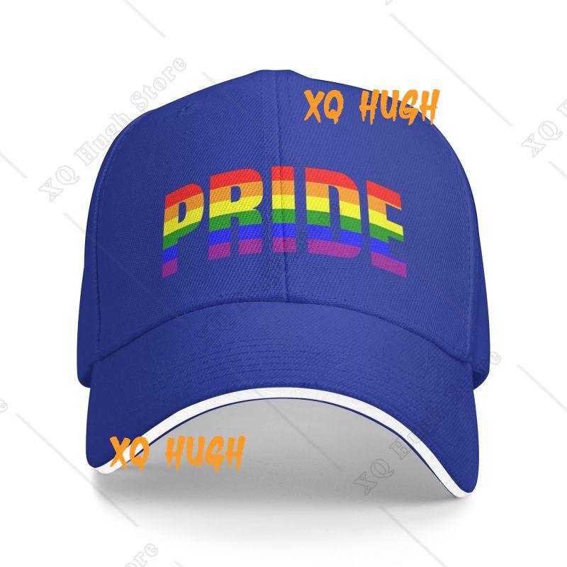 Personalized Gay Pride Baseball Cap Outdoor Men Womens Adjustable Rainbow LGBT Dad Hat Autumn