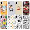 Чехол DT43 Crayon Shin Chan для Samsung A04 A14 A23 A34 A54 M23 M33 M52 M53 Realme 10 9 C30S C35 C55 VIVO Y02S Y21 Y33S Y51 X80 Pro Прозрачная крышка