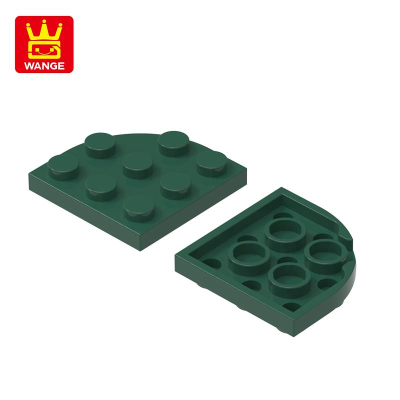 Нетоксичные 86 шт./лот Угловые закругленные Блок 3x3 Moc Цветные Аксессуары Совместимые с Изогнутым Кирпичом DIY Игрушки Для Детей Технические Детали