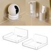 2pcs Acrylic Floating Wall Ledge Shelf Wall Mounted Floating Shelves for Bedroom Living Room Storage Stand Rack Holder
