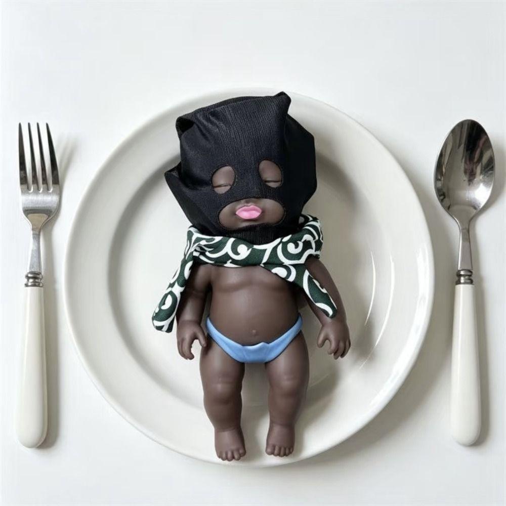Hand Relax Black Skin Squishy Desk Home Ugly Doll Toy Creative Natasha Squeeze Doll Festival Gifts