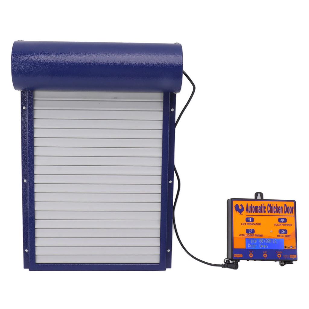 Автоматическая дверь курятника Программируемый алюминиевый открыватель двери курятника с таймером, датчиком света, пультом дистанционного управления, 3 режима