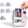 Прозрачный чехол-сумка для камеры Fujifilm Instax Mini 12, Защитная сумка для переноски, Чехол с плечевым ремнем, Сумка для хранения с милой наклейкой