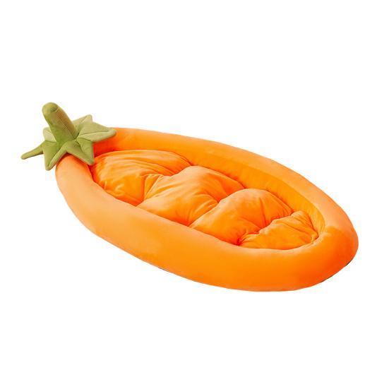 Кровать для кошек Баклажан Форма овоща Диван для питомца со съемной подушкой Поддержка суставов Милая кровать для питомца для кошек, маленьких собак, котят