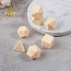 7Pcs/set Polyhedral Acrylic Dices Multi-faced Various Shapes Digital Game Dices for Club Party Family Board Game Props