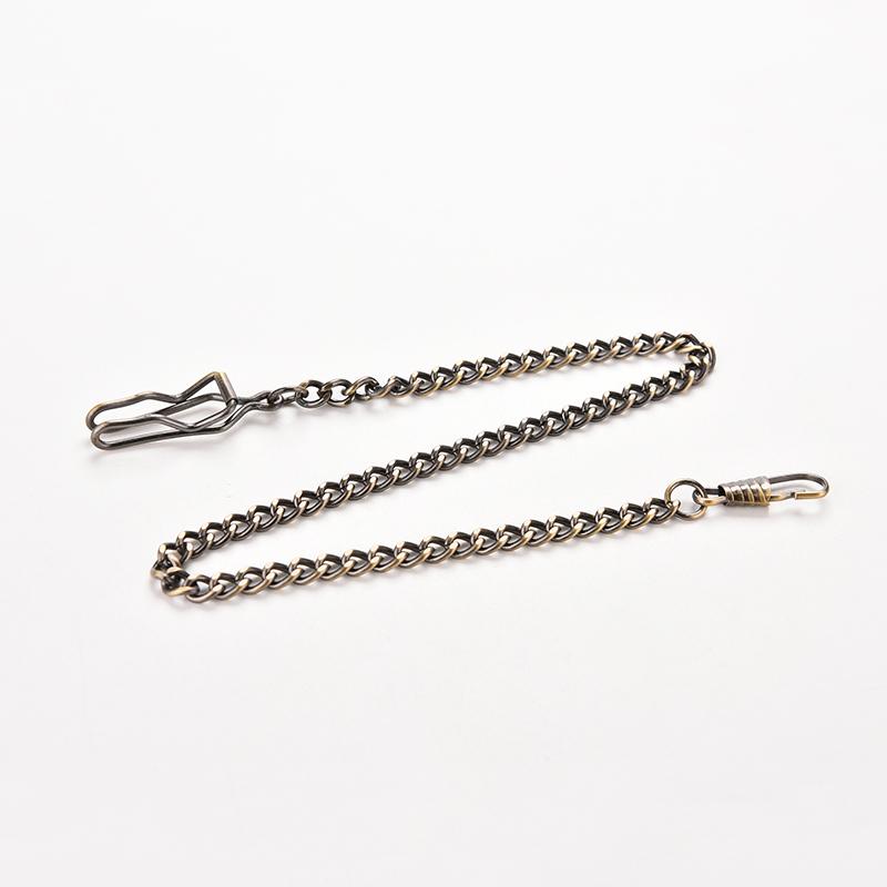 Новая 36,5 см бронзовая сплавная цепь для старинных кварцевых женских мужских винтажных карманных часов