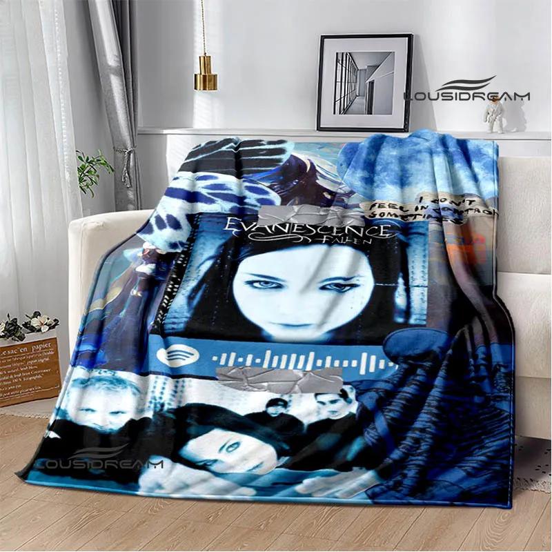 EvaneScence Банд Ретро Принт Модный Теплый Плед Фланелевый Плед Постельное Белье Дом Путешествия Подарок на День Рождения
