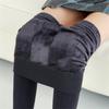 Women Winter Leggings Warm Leggings High Waist Solid Color Velvet Women Thickened Velvet Leggings Stretchy Black Leggings