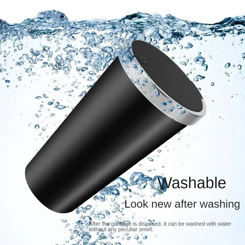 Автомобильный мини-мусорный бак, подстаканник, мусорное ведро, герметичный, блокирующий запах, водонепроницаемый автомобильный аксессуар, органайзер для мусора для внедорожников, седанов, грузовиков