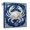 Faux Pearl Painting Decor DIY Kit, 12 Zodiac Signs Rhinestone Art Set for Adults Kit Beginners, Handmade Wooden Frame Fake Wall Decoration with