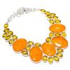 Baltic Amber Gemstone Handmade 925 Sterling Silver Jewelry Necklace 18" I0I06